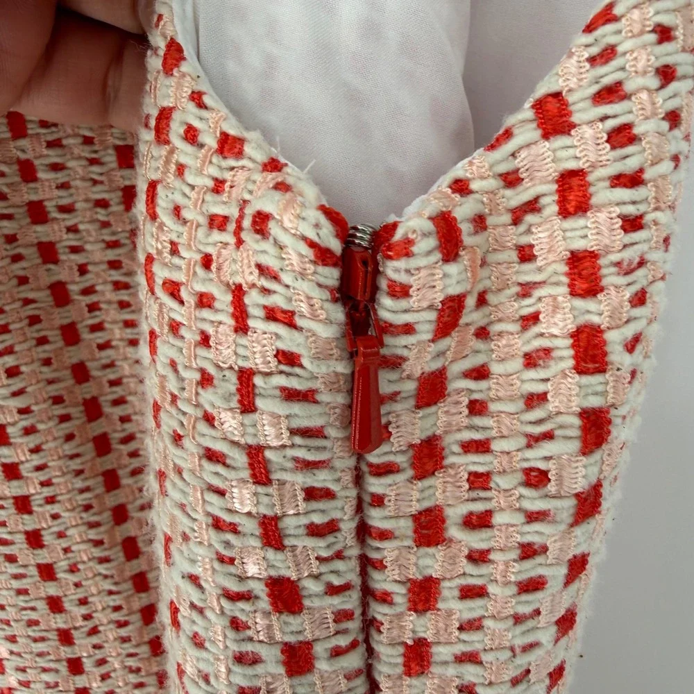 PEARL BY LELA ROSE SPRING TWEED TIERED DRESS FIT &‎ FLARE COQUETTE PREPPY SIZE 4